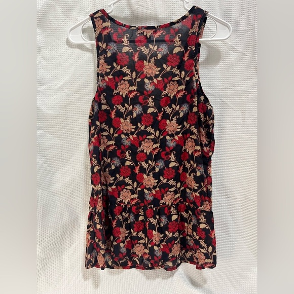GAP Women’s Floral Sheer Button Up Tank Sz XS - Picture 6 of 10